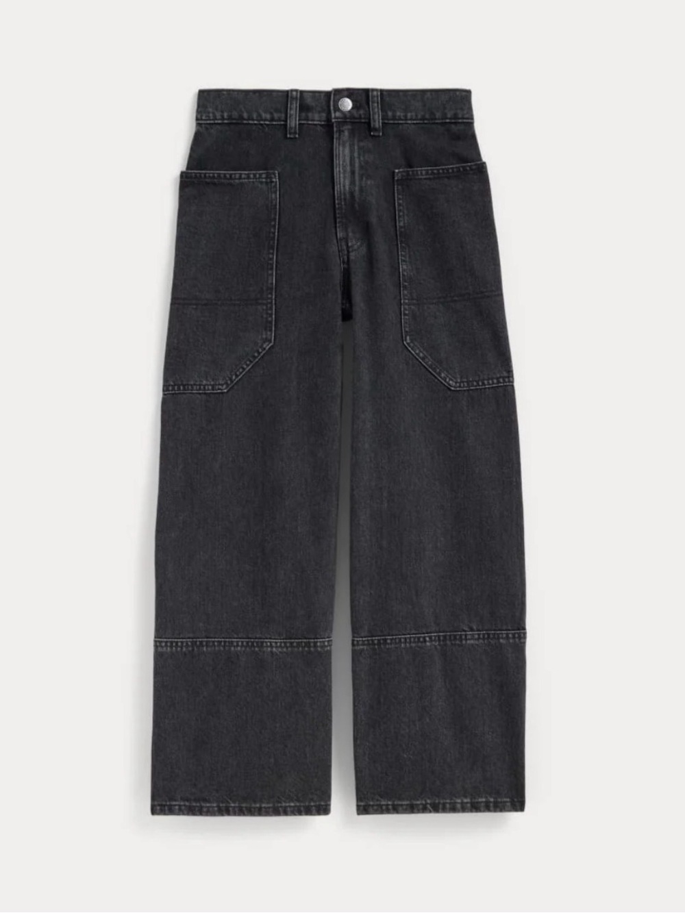 Everlane The Way-High Gardener Cropped Jean, 31R, Washed Black - Picture 2 of 8